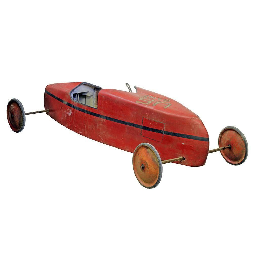 Vintage Soap Box Derby Car- Red