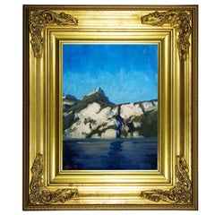 "Switzerland" Framed Landscape Original Oil on Canvas Impressionist Painting