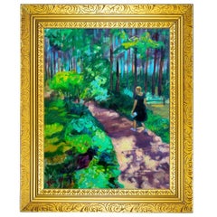 "A Walk in the Forest" Framed Original Oil on Canvas Still Life Painting "A Walk in the Forest" Framed Original Oil on Canvas Still Life Painting