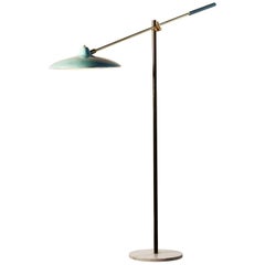 1950s, Floor Lamp by Stilnovo in Blue