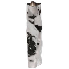 Contemporary Black Nickel-Plated Brass Vase by Soft Baroque