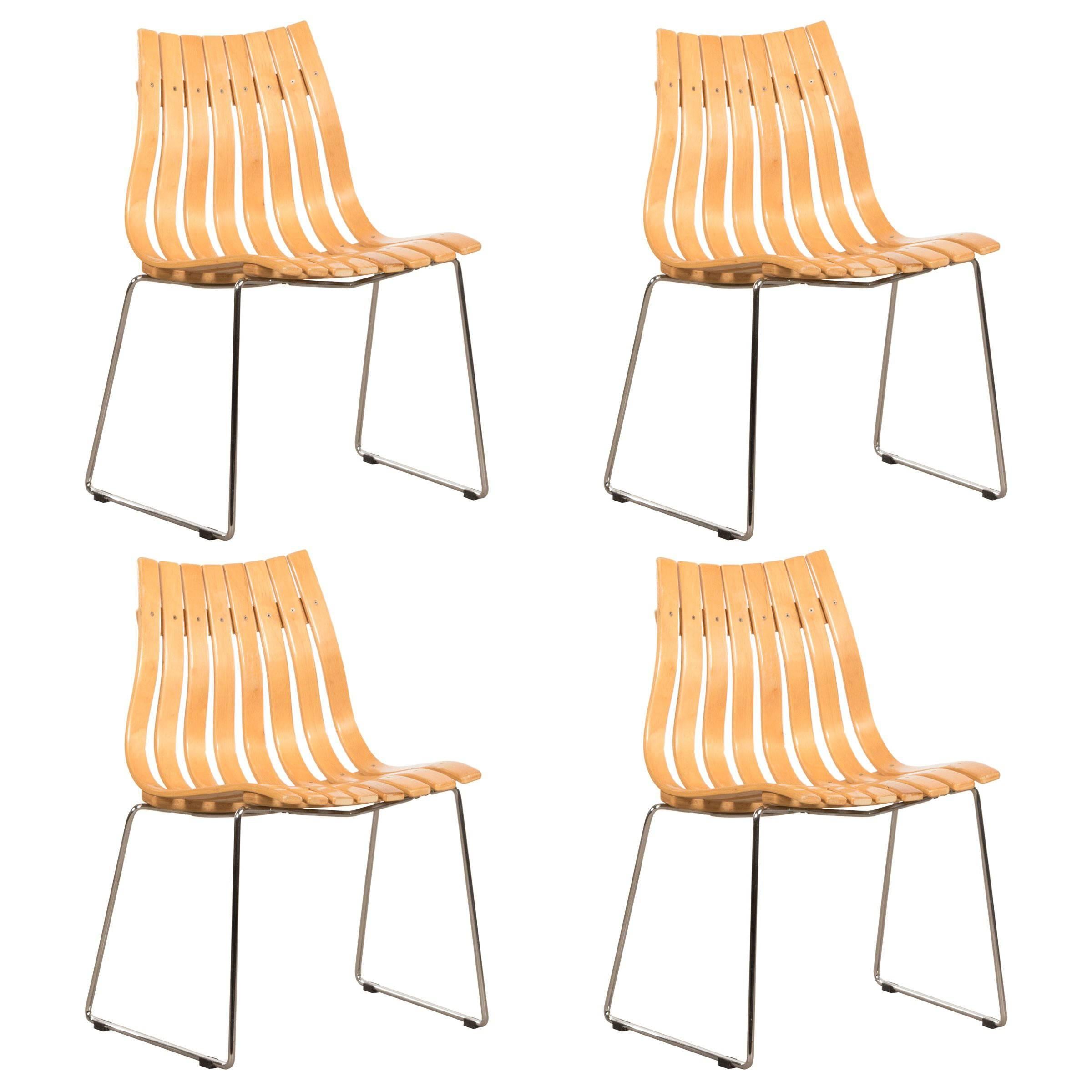 Hans Brattrud Beechwood Scandia Junior Side Chair for Hove Mobler, Norway