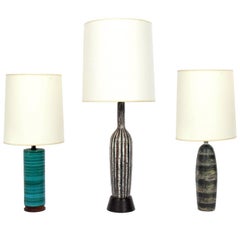 Selection of Mid Century Modern Ceramic Lamps