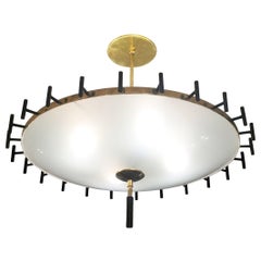 Italian Midcentury Saucer Chandelier