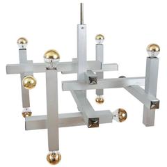 Geometric Superstructure Chandelier by Gaetano Sciolari 3