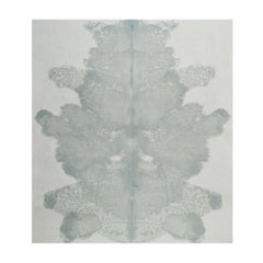 Unique Handmade Contemporary Unframed Paper Abstract Painting with Acrylic Ink