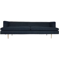 MN Originals Gondola Style Sofa  Manner of Dunbar Classic Modern w Brass Legs