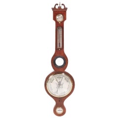 Georgian Mahogany Banjo Barometer