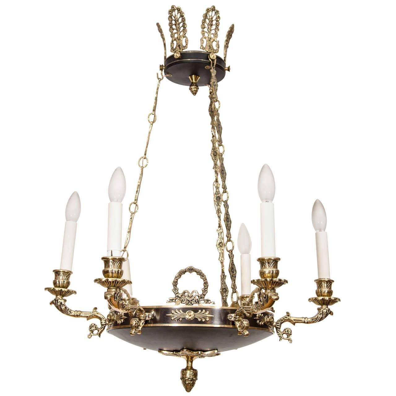 Gustavian Style Light Fixture For Sale