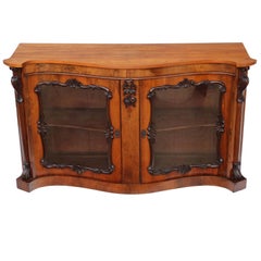 Antique Large Victorian Rosewood Mahogany Credenza Sideboard Chiffonier