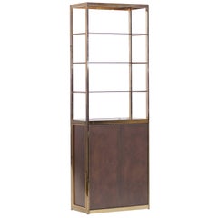 Maison Jansen Copper and Brass Vitrine Display Cabinet