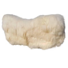 Exclusive Re-Upholstered Fritz Neth Sofa, Nordlandic Sheep Fur