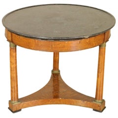 Antique Round Empire Table Manufactured in France, 19th Century