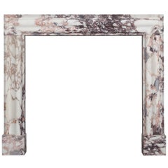 Breccia Medici Marble Bolection Fireplace