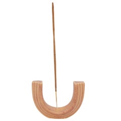 Contemporary Handmade Arch Incense Holder Tabletop - Peach Pink