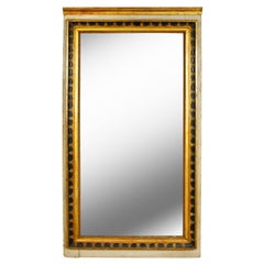 Italian Painted and Parcel-Gilt Mirror