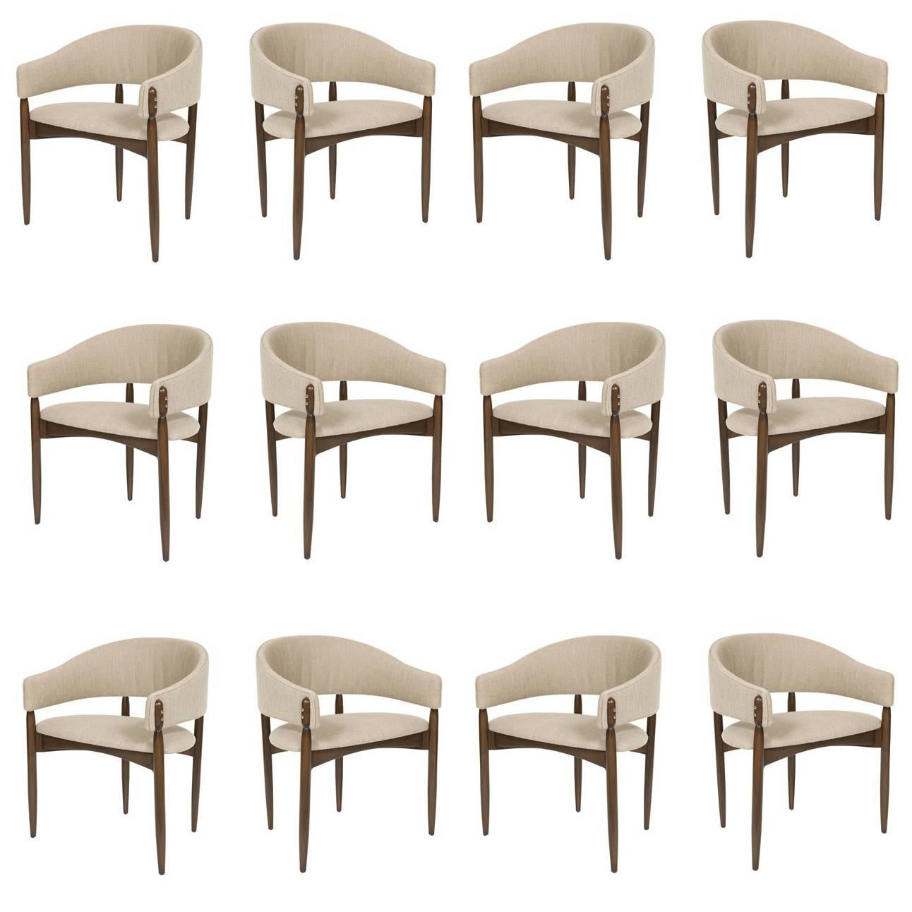 Set of 12 Enroth Dining Chairs For Sale
