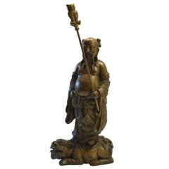Antique Bronze Chinese Immortal Figure