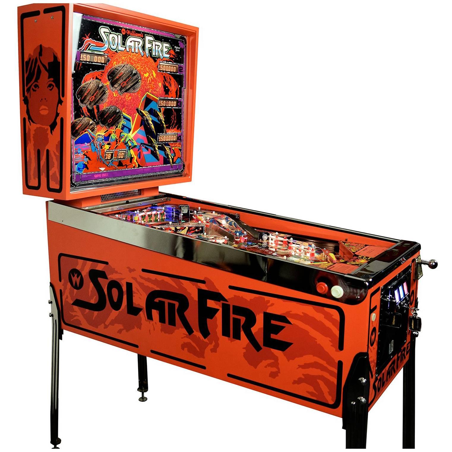 Williams Solar Fire, Vintage Pinball Machine 1981, High-End Restored