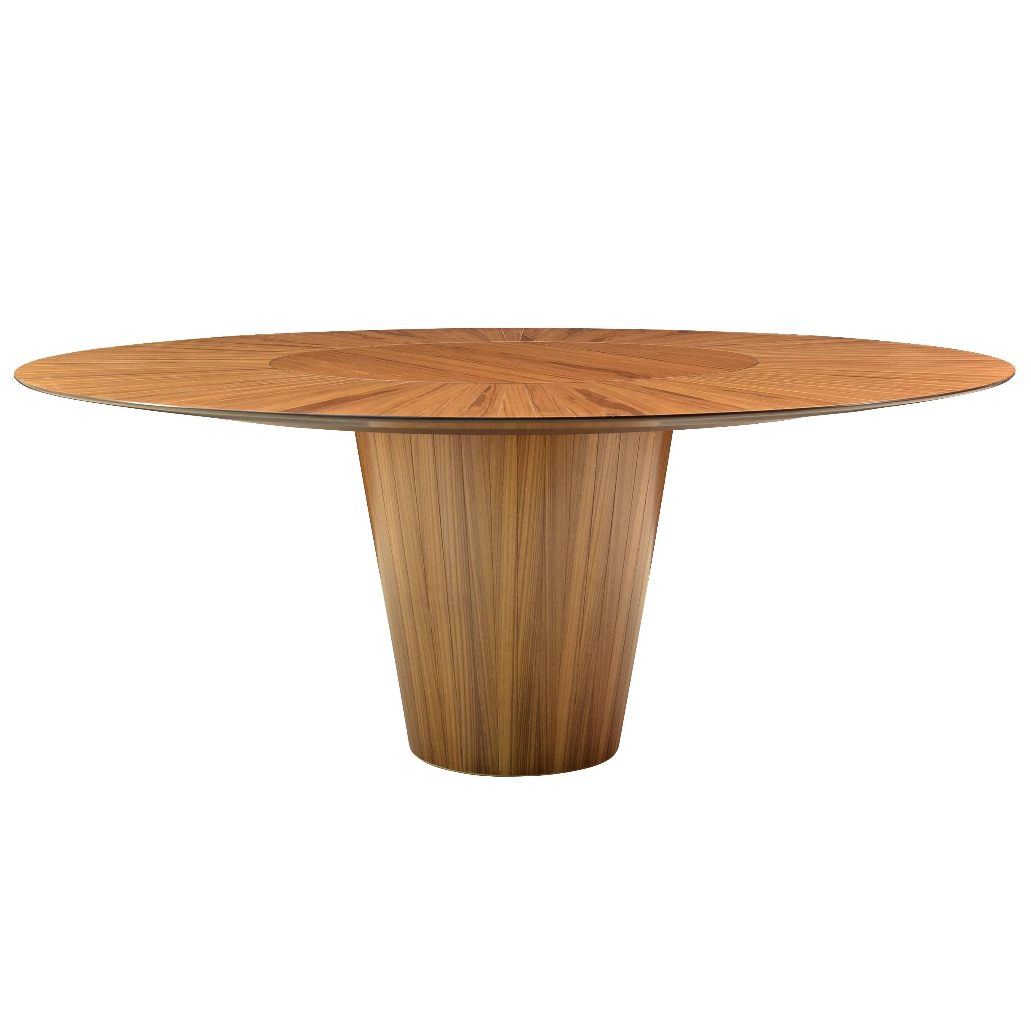 "DISCO" Contemporary Dining Table in Wood by Pedro Useche