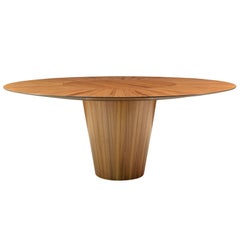 "DISCO" Contemporary Dining Table in Wood by Pedro Useche