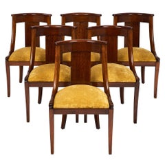 French Empire Set of “Gondole” Chairs