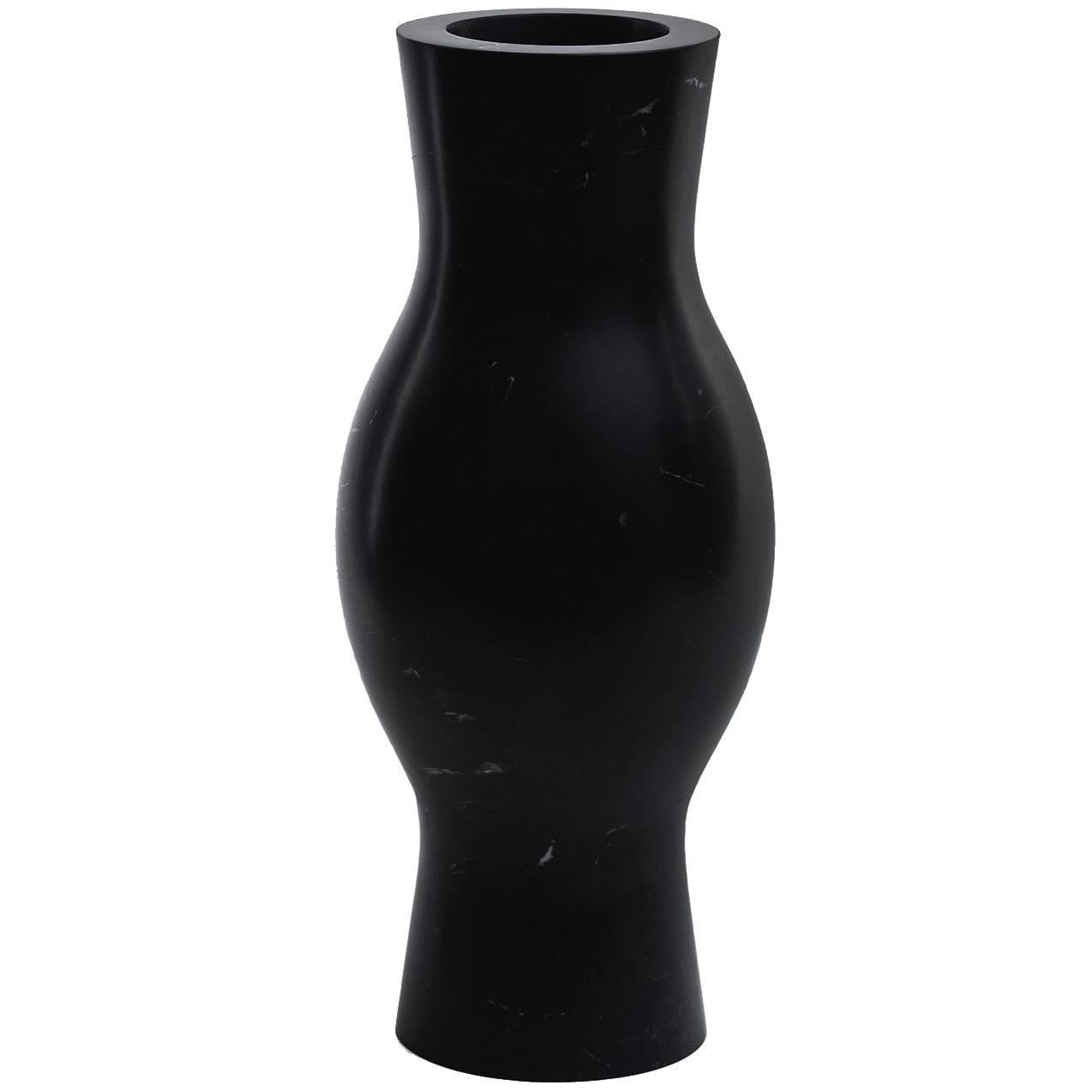 S.O.R. Rito Black Marble Vessel #5 ( Large ) by EWE Studio For Sale