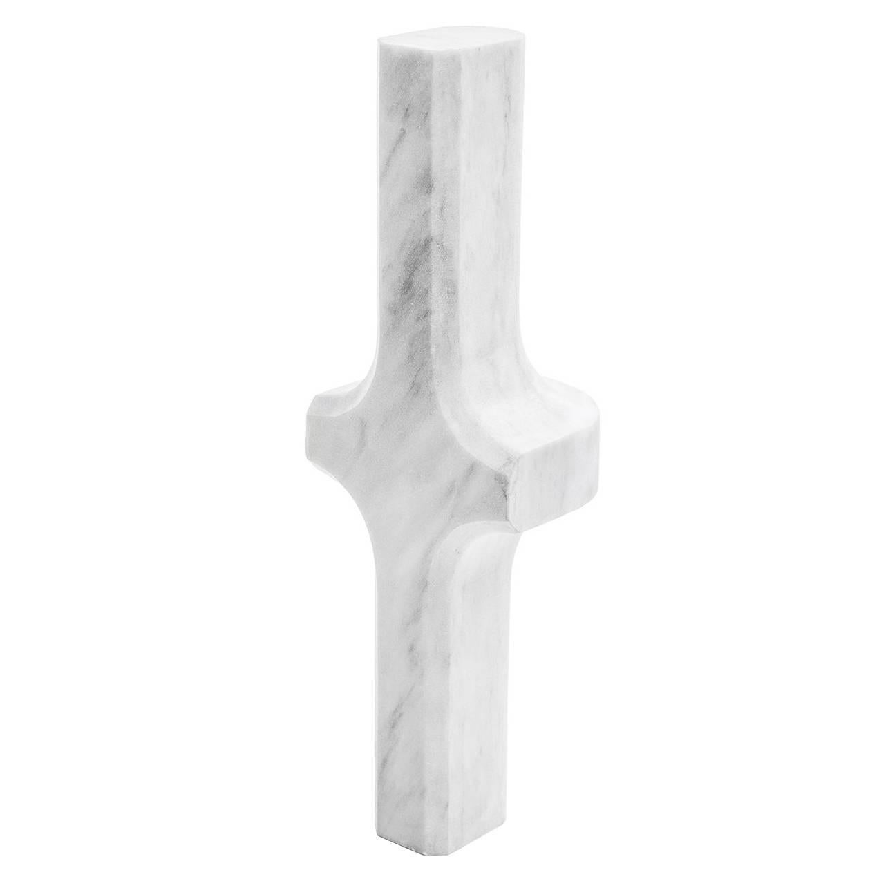 S.R.O Símbolo White Marble Cross ( Large )  by EWE Studio For Sale