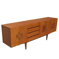 Vintage Rosewood and Teak Midcentury Credenza