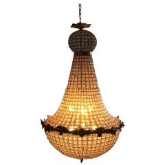 Antique French Industrial Chandelier