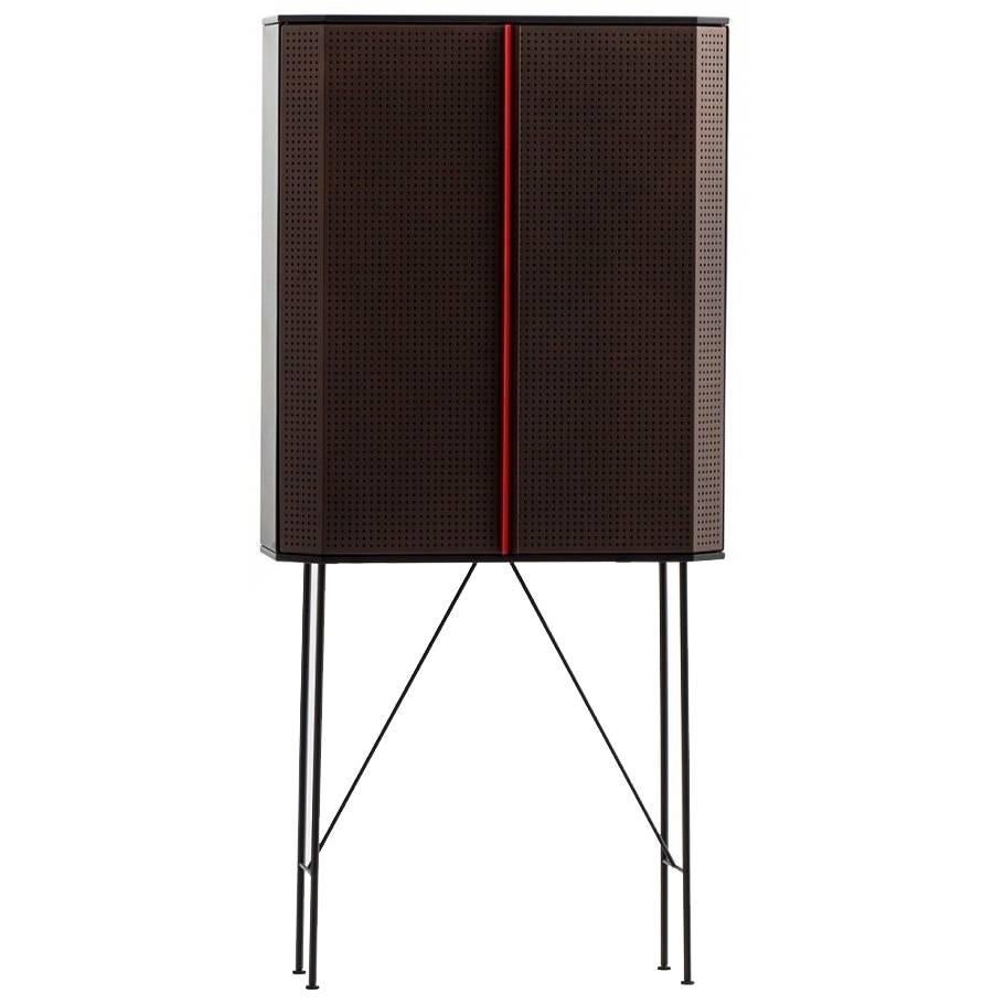 Perf Bar Cabinet by Moroso with Diesel in Metal and Wood For Sale