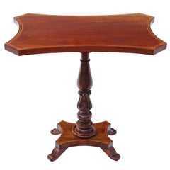 Antique Quality Reproduction Regency G. Smith Mahogany Wine Table Side