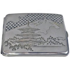 Fine Japanese 950 Silver Box Case, circa 1920