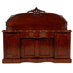 Antique English Victorian Mahogany Sideboard