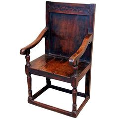 Antique 17th Century Oak Wainscott Chair 3