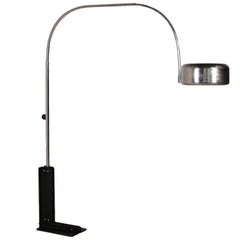 Floor Lamp Lacquered and Chromed Metal Vintage Manufactured in Italy, 1960s