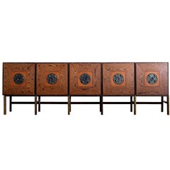 1970s Brutalist Artistic One-Off Credenza