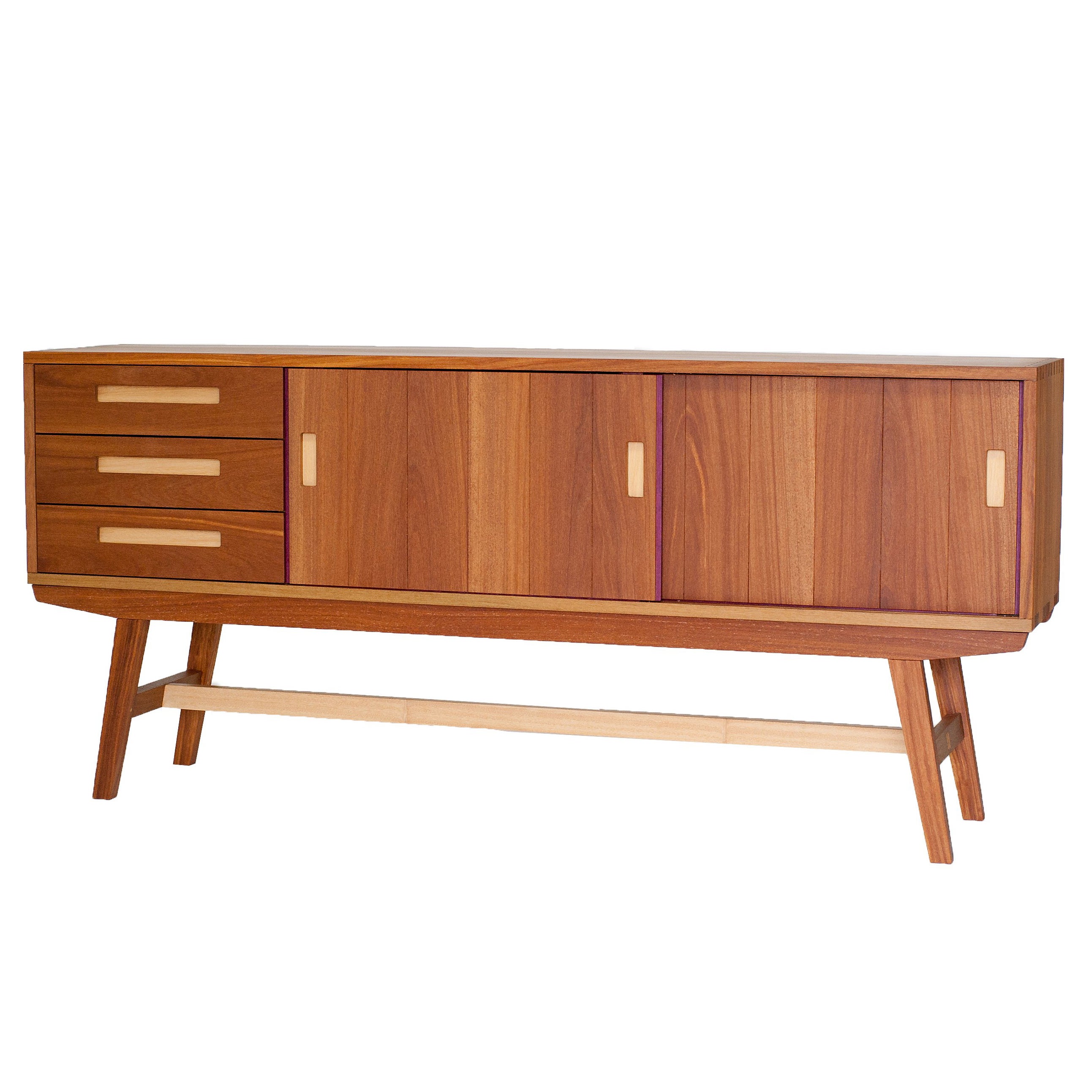 Italian Modern Walnut Sideboard Or Buffet Or Credenza In The Italian Modern Walnut Sideboard Or Buffet Or Credenza In The
