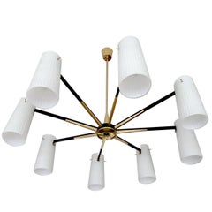 Large Sputnik Chandelier, Stilnovo Style 