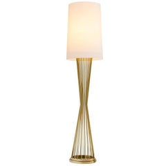 Barnet Floor Lamp in Gold or Nickel Finish