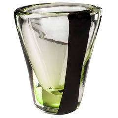 Medium Ovale Glass Vase from the Black Belt Collection by Peter Marino & Venini