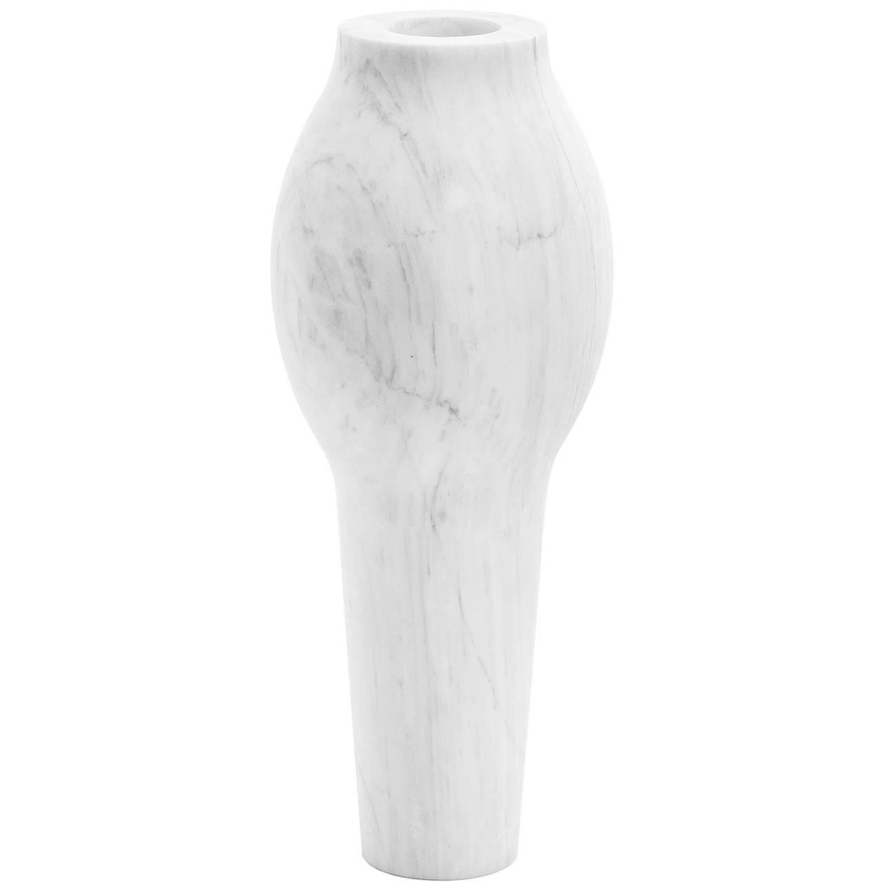 S.R.O Rito White Marble Vessel #1 ( Large ) by Ewe Studio For Sale