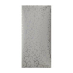 Unique Silver and Cream Contemporary Handprinted Wallpaper Roll