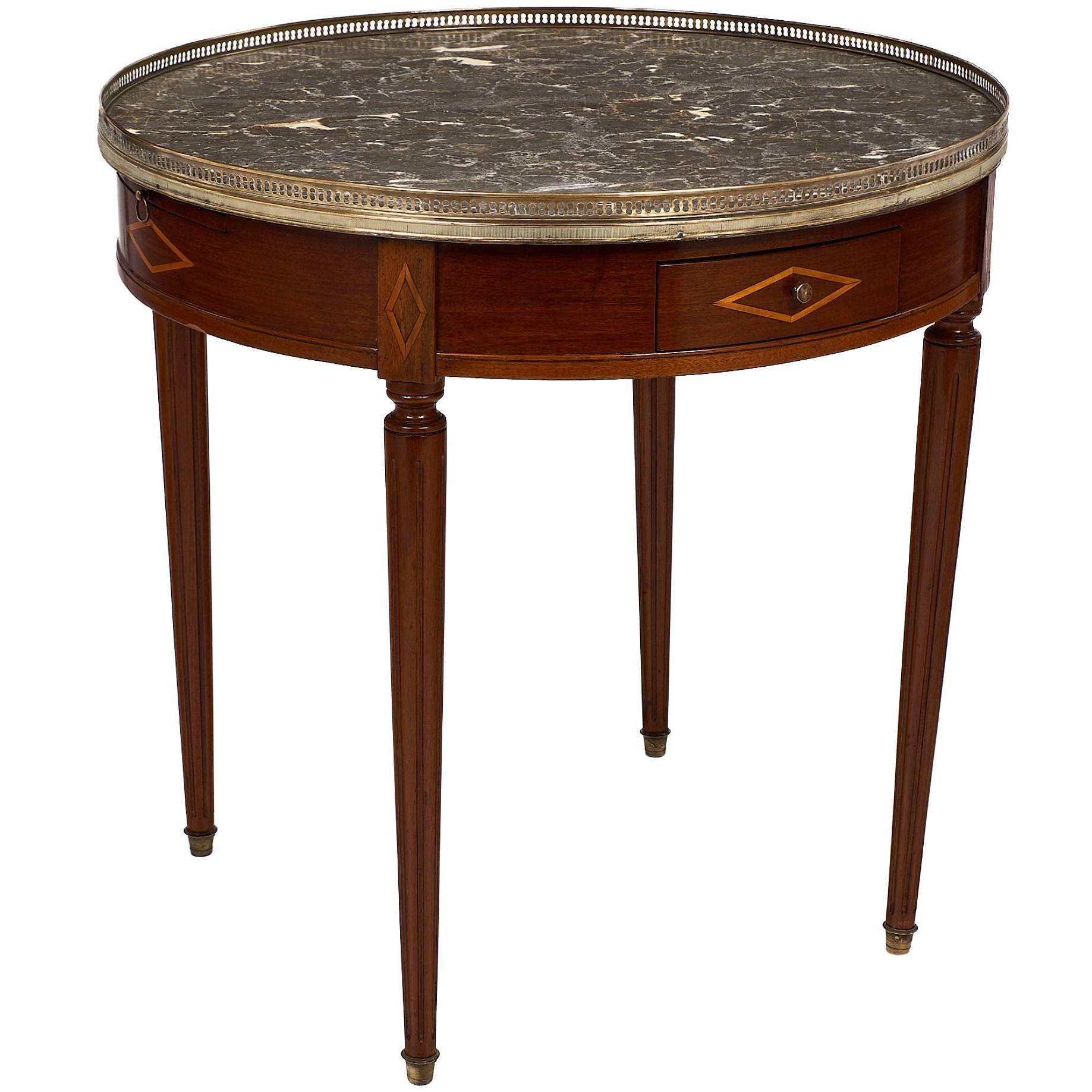 French Antique Louis XVI Style Bouillotte Table