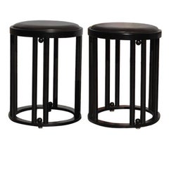 Pair of Bentwood Stools by Josef Hoffmann 1907 for Cabaret Fledermaus, Vienna