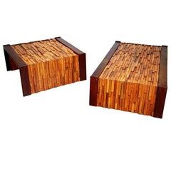 Percival Lafer Exotic Woods Coffee Tables for L'atelier De Sao Paulo, Brazil