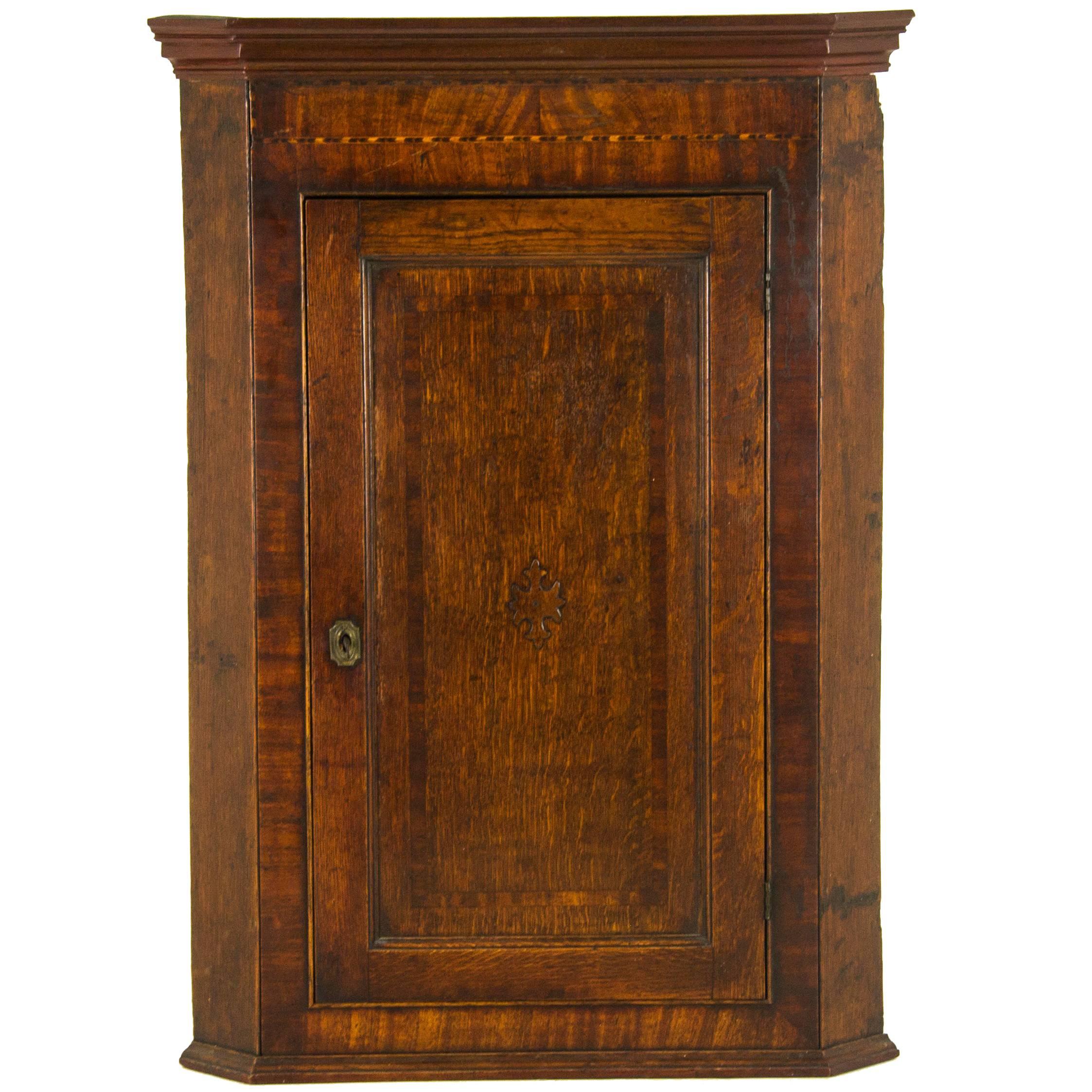 Antique Corner Cabinet Georgian Cabinet Scotland, 1790