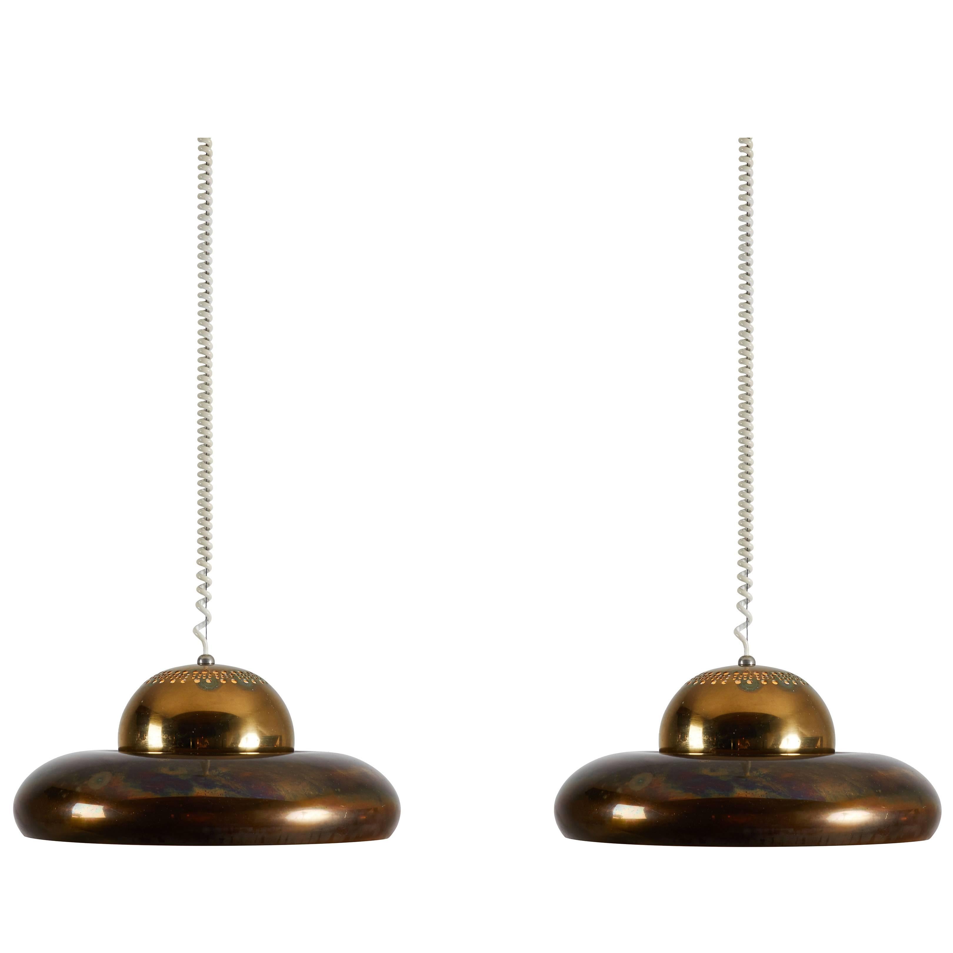 Two Flor di Loto Pendant Lamp by Afra & Tobia Scarpa for Flos