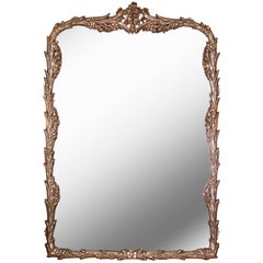 Neoclassical Silvered Foliate Mirror