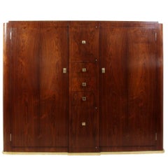 Vintage Art Deco Slim Rosewood Hall Cabinet